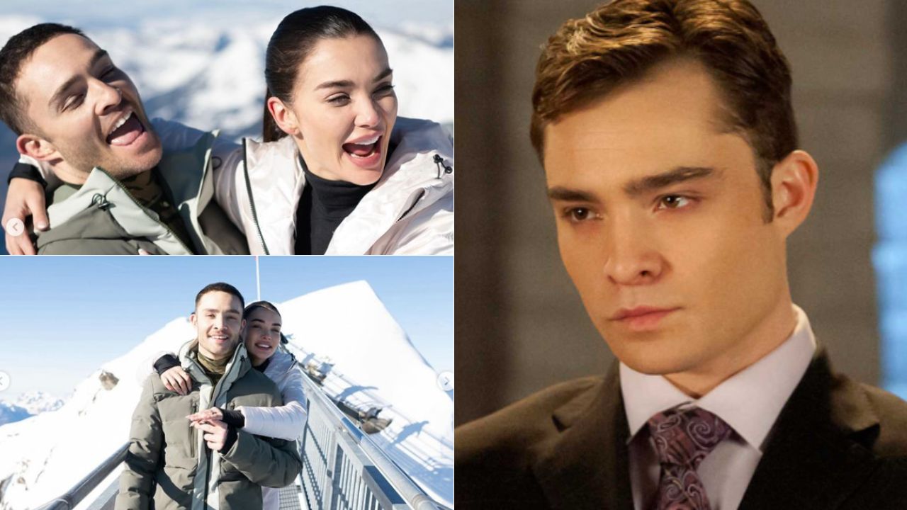 Chuck Bass e l’attore di Gossip Girl si sposa la fidanzata Amy Jackson ha detto di si tra le montagne in Svizzera